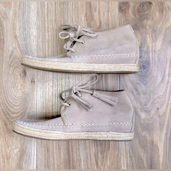 MICHAEL MICHAEL KORS KENDRICK LACEUP WEDGE MOCCASIN STYLE BOOTIE SIZE 10 LNC - Picture 7 of 9